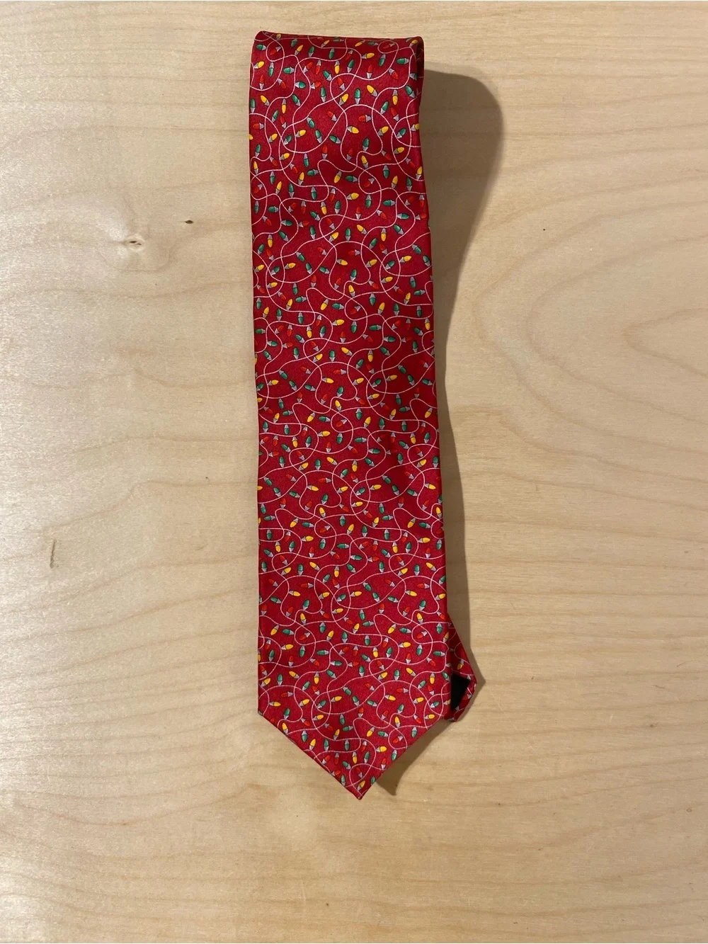 Holiday Traditions by MMG Hallmark Design Holiday Lights Pattern Men's Tie RO